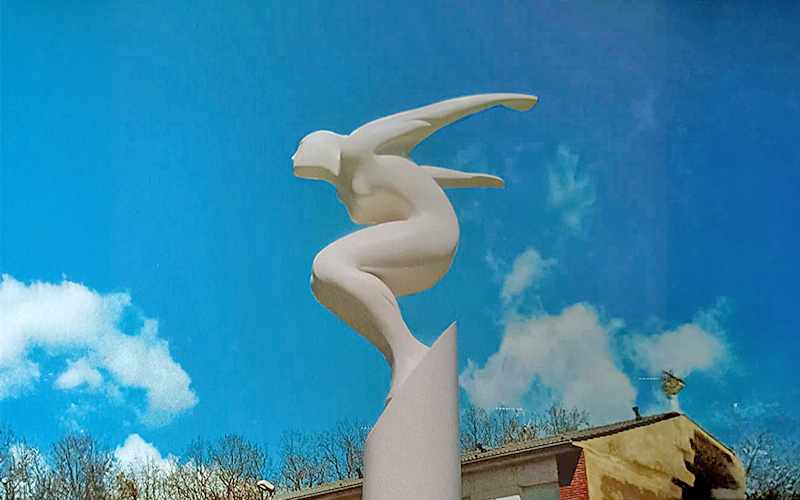 2004 ondulacio rosa serra escultura