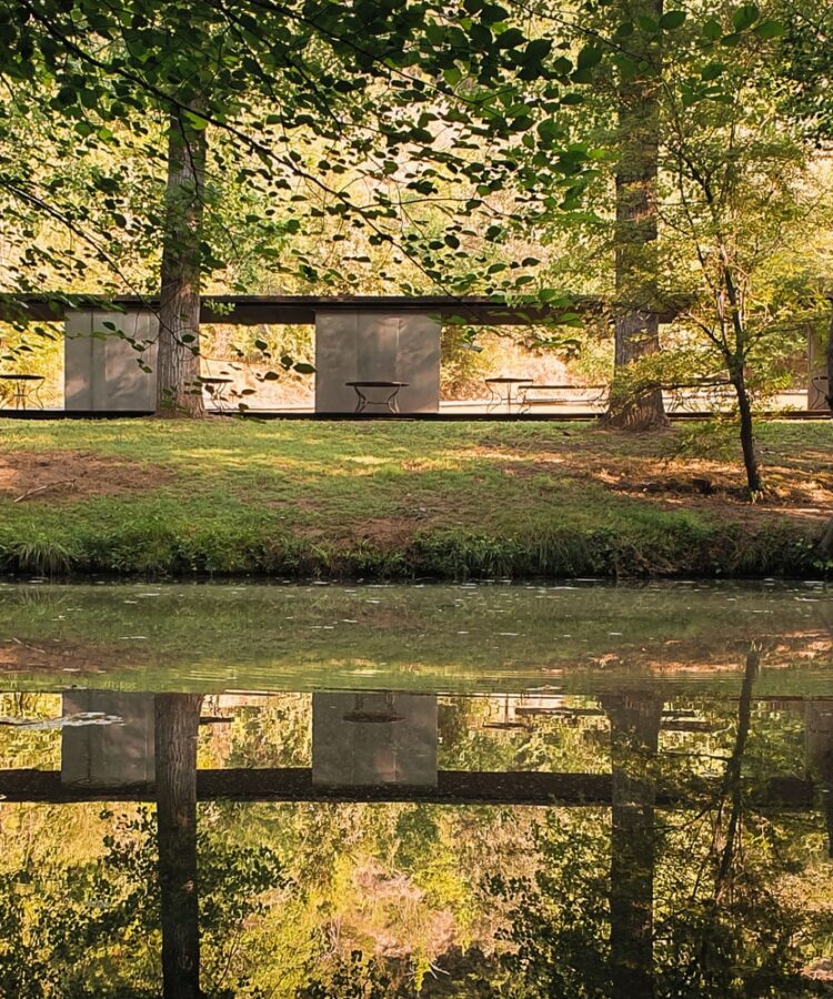 Bathing Pavilion Tossols-Basil, Olot, Spain FOR EDITORIAL USE ONLY IN RELATION TO THE ARCHITECTURAL PHOTOGRAPHY AWARDS 2019: Tzu Chin Yu from Taiwan with this photograph of the Bathing Pavilion Tossols-Basil, Olot, Spain by RCR Arquitectes, shot on a Samsung SM-G973F, has been shortlisted in the Mobile category, which this year's theme is Shelter, of The Architectural Photography Awards 2019 sponsored by Sto and supported by the World Architecture Festival (WAF). The shortlisted images from all 6 categories in this year’s Awards - Exterior, Interior, Sense of Place, Buildings in Use, Mobile and Portfolio - will be exhibited at WAF in Amsterdam from 4th to 6th December where visitors to WAF are invited to vote for the winners which will be announced at the WAF Gala Dinner on Friday 6th December. Photo credit should read: Tzu Chin Yu/APA19/Sto
