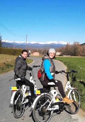 excursions en bici olot amb nens en familia